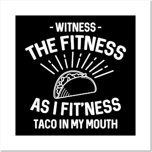 Fitness Taco Posters and Art